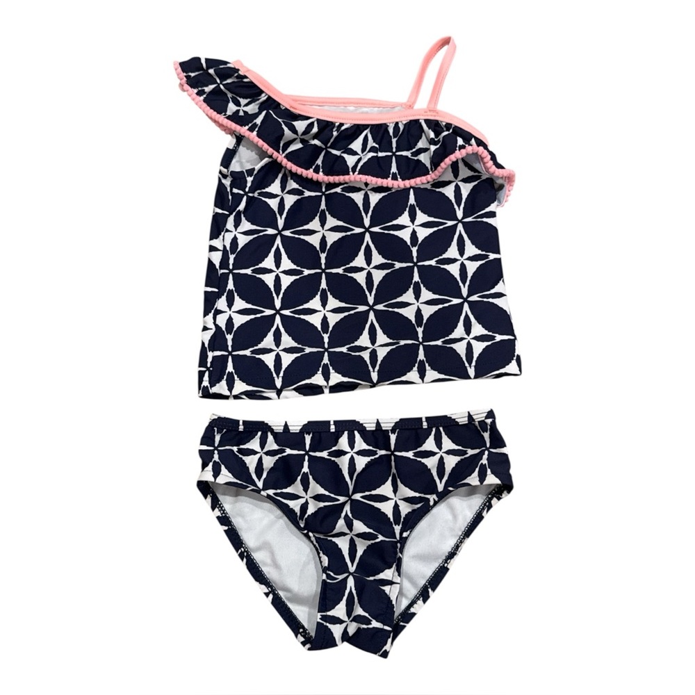 Carter's‎ Toddler Girls' One-Shoulder Tankini Swimsuit Set, Navy, Size 3T